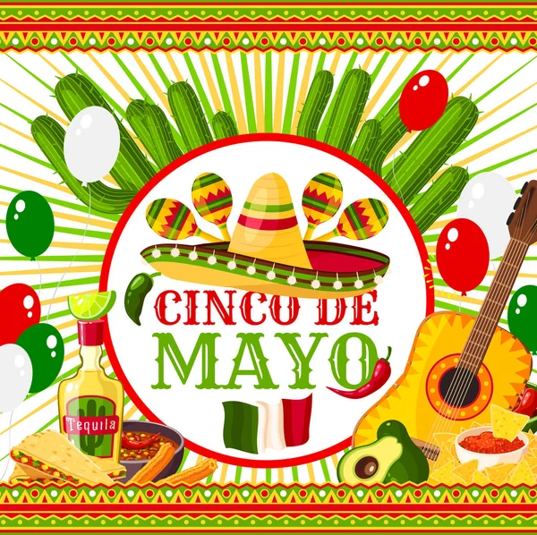 Poster Cinco de Mayo — Stockový vektor