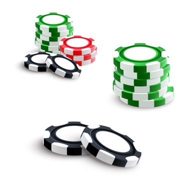 Casino ve poker fişleri kumar