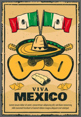 Cinco de Mayo Mexican holiday vector sketch poster