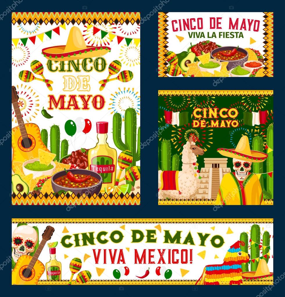 Cinco de Mayo mexican fiesta party poster design