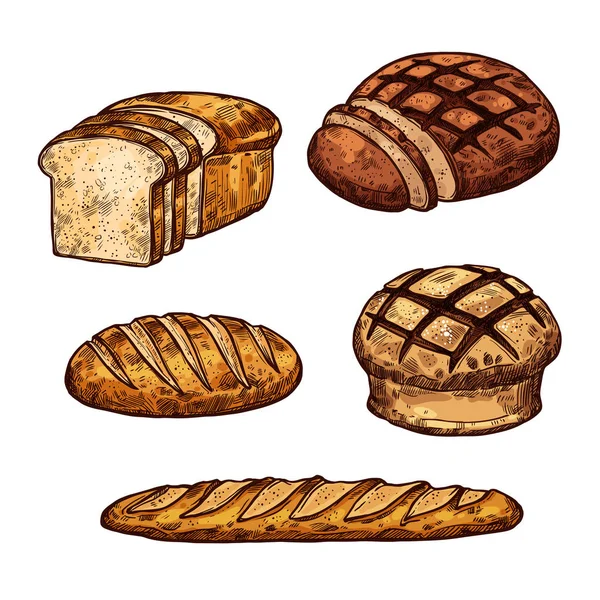 面包店颜色图标 — 图库矢量图片