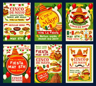 Cinco de Mayo tatil partisi davetiye afiş