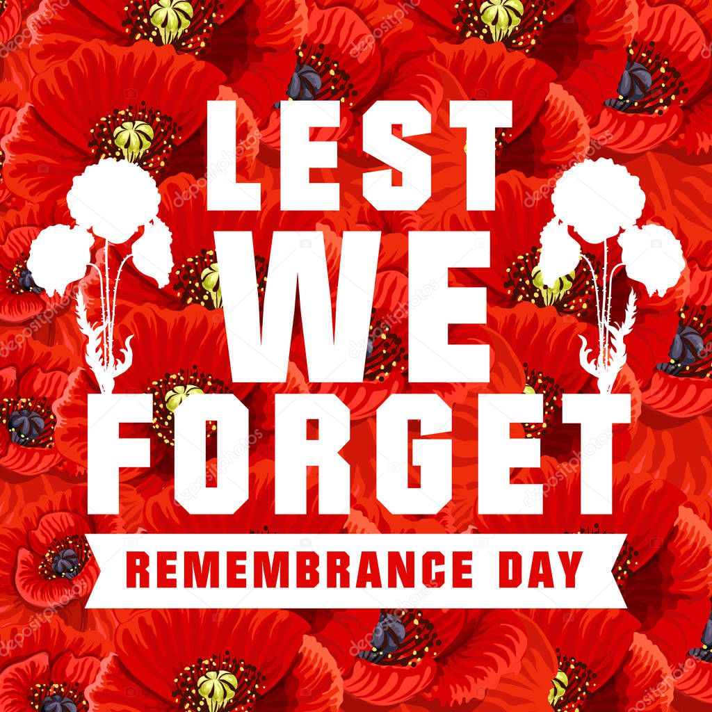 Poster for World Remembrance Day