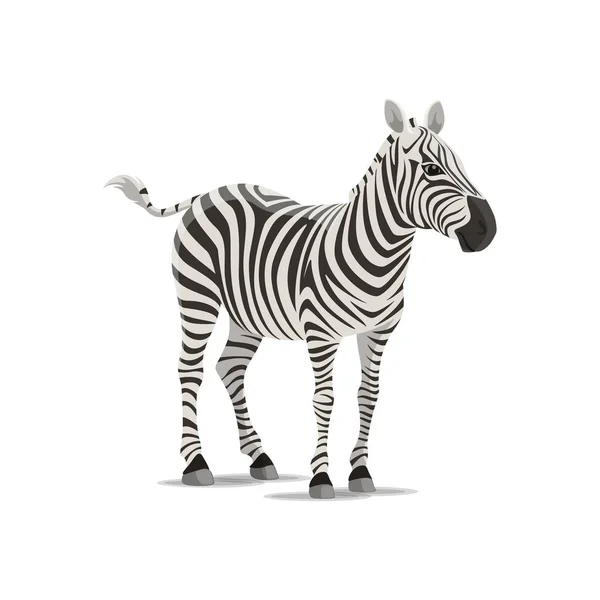 Zebra vektor skiss-exotiska djur-ikonen — Stock vektor