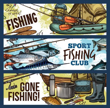 Afiş balıkçı balıkçılık ve balık ile Balık tutma