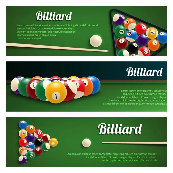 Bilard sport transparent dla projektowania snookerowych i do pool — Wektor stockowy