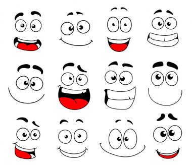 İfade, gülen ve emoji yüz duygu simgesi