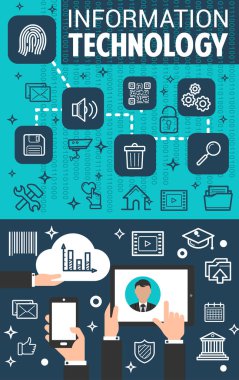 Bilgi teknoloji başlığı için iş kavramı