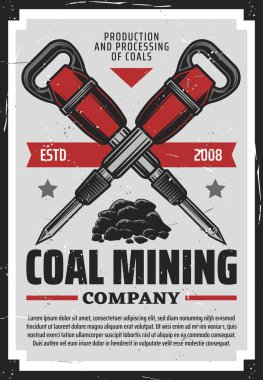 Kömür madenciliği üretim endüstrisi, madenci matkabı