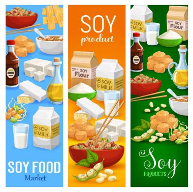 Soya fasulyesi, soya yemeği ve içecek. Et sosu, erişte.