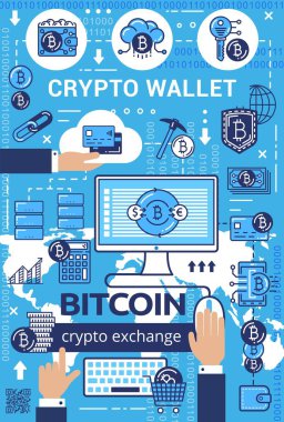 Bitcoin şifreli para birimi. Doğrusal cüzdan ve madencilik
