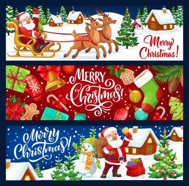 Noel Baba, Noel ağacı, hediye, ren geyiği