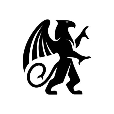 Griffin efsanevi yaratık armasını kanatlandırdı.