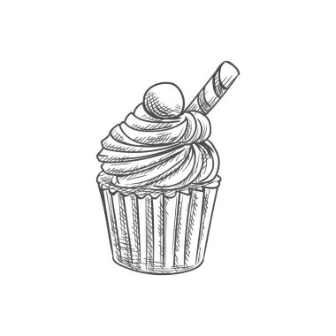 Üstünde izole edilmiş pembe kek keki olan kek.