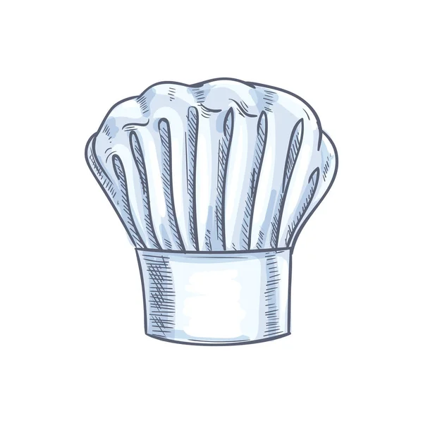 贝克、厨房或厨师厨帽孤立草图 — 图库矢量图片