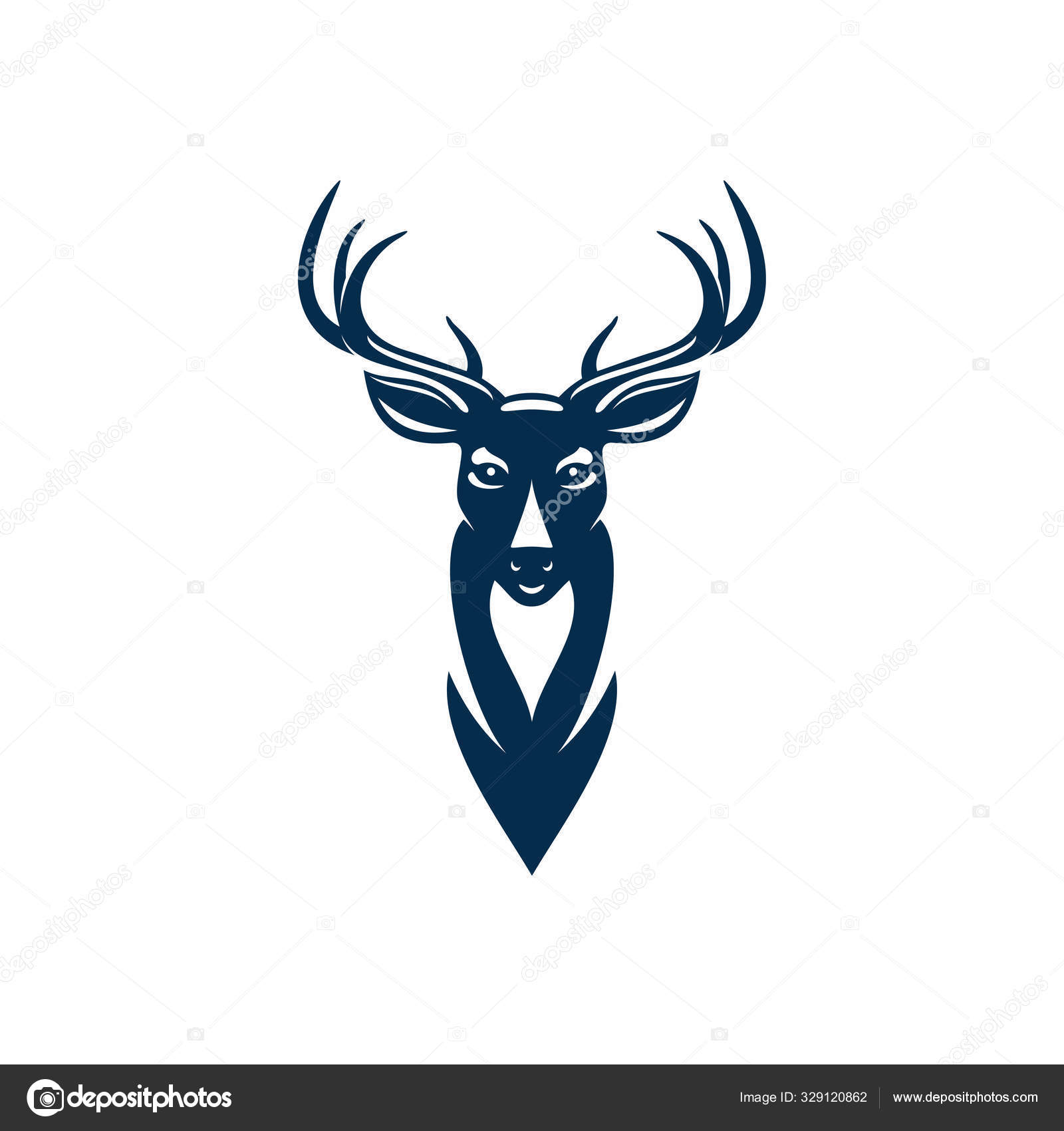 Veado ou alce isolado animal selvagem com chifres Vetor de ©VectorTradition  329120862, image size:1600x1700