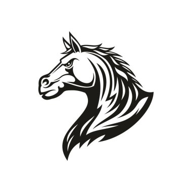 Aygır başlı binicilik sporu sembolü izole edildi