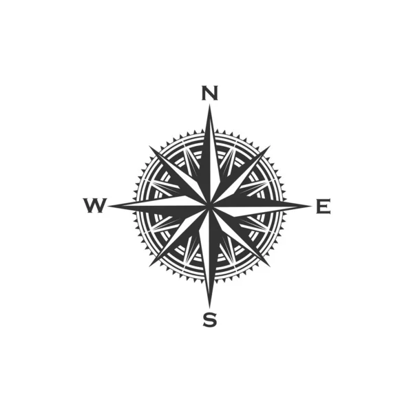 Vintage kompas symbool en teken — Stockvector