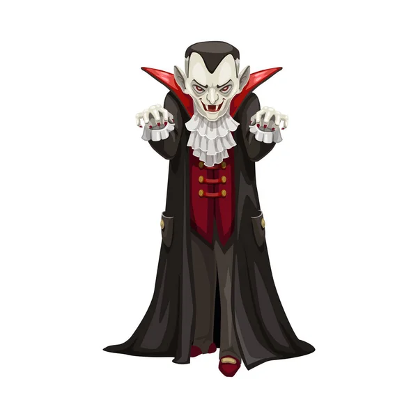 Vampire icon, Count Dracula costume — 스톡 벡터