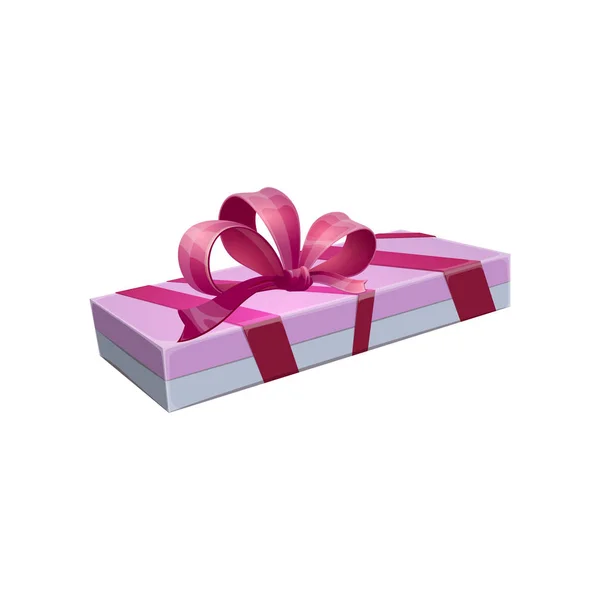 Holiday package, closed gift box isolated — 스톡 벡터
