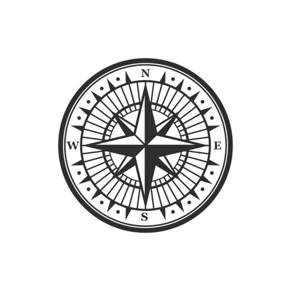 Rose of winds nautical compass navigator — Stock Vector