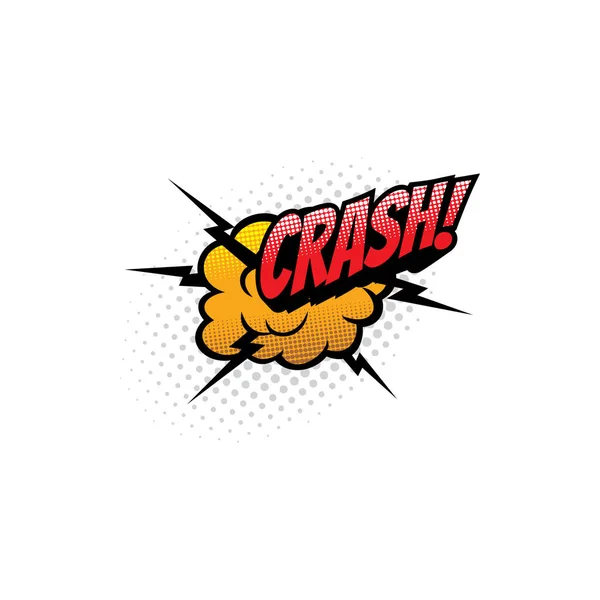 Cartoon-Comic Soundexplosion, Crash-Wolke — Stockvektor