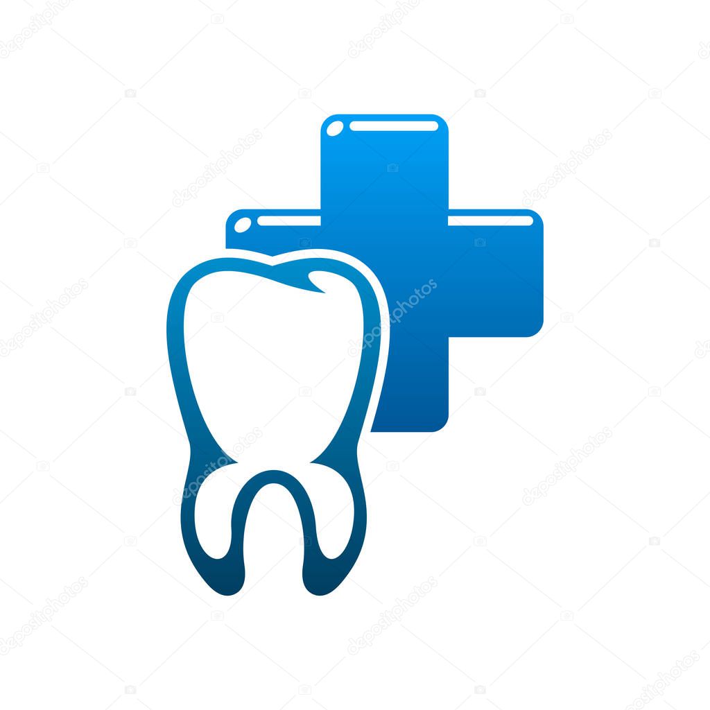 Dentistry medicine icon, dental clinic and tooth health design. Teeth and implant, protected by shield with cross, heartbeat line and shining star isolated symbol. Health care vector design