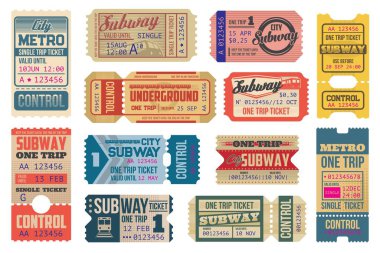 Subway, underground and metro tickets