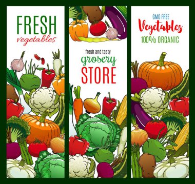 Sebzeler, organik tarım lahanaları ve sebzeler.