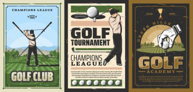 Golf sahası, oyuncu sopası, golf turnuvası