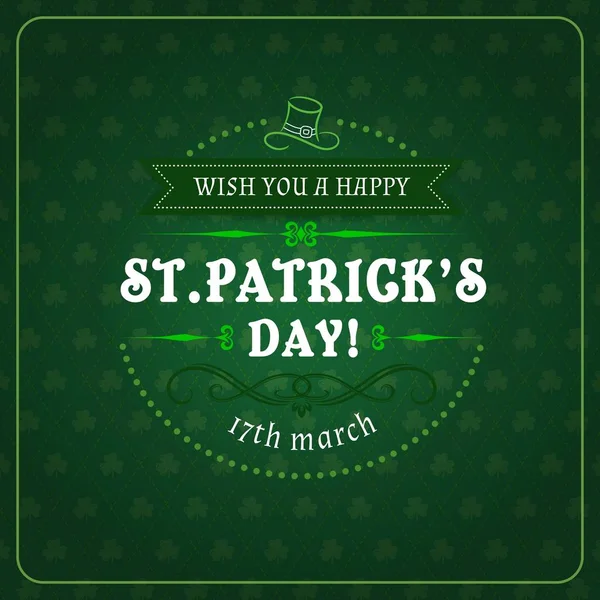 Patrick 'lerin günü çerçevede selamlar, İrlanda tatili