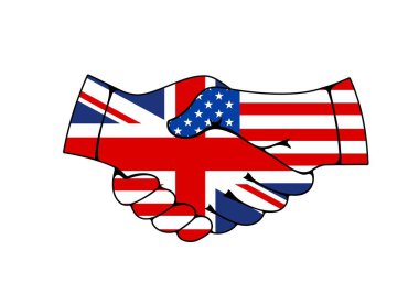 Büyük Britanya ve ABD bayrakları tokalaştırdı