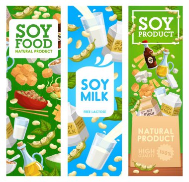 Soya fasulyesi, süt ve yağ, soya fasulyesi sosu, miso, tofu
