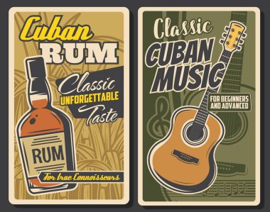 Cuban rum and guitar music, Havana travel