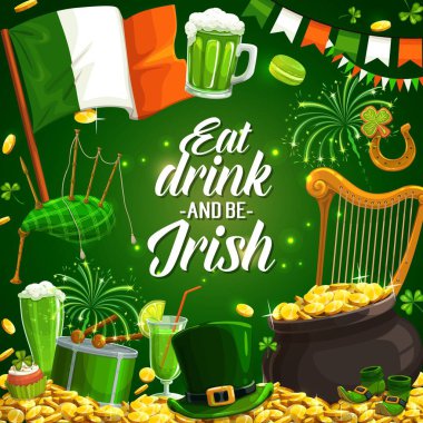 St. Patricks day spring holiday. Music, beer feast