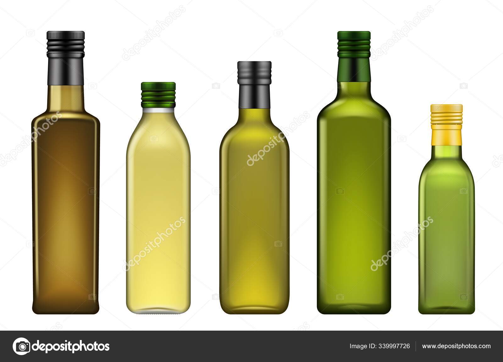 Download Extra Virgin Olive Oil Green Bottles Mockups Vector Image By C Seamartini Vector Stock 339997726