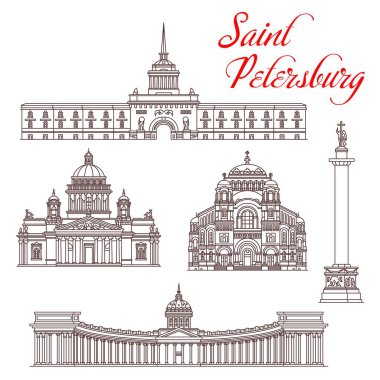 Saint Petersburg şehir simgeleri. Rus turizmi