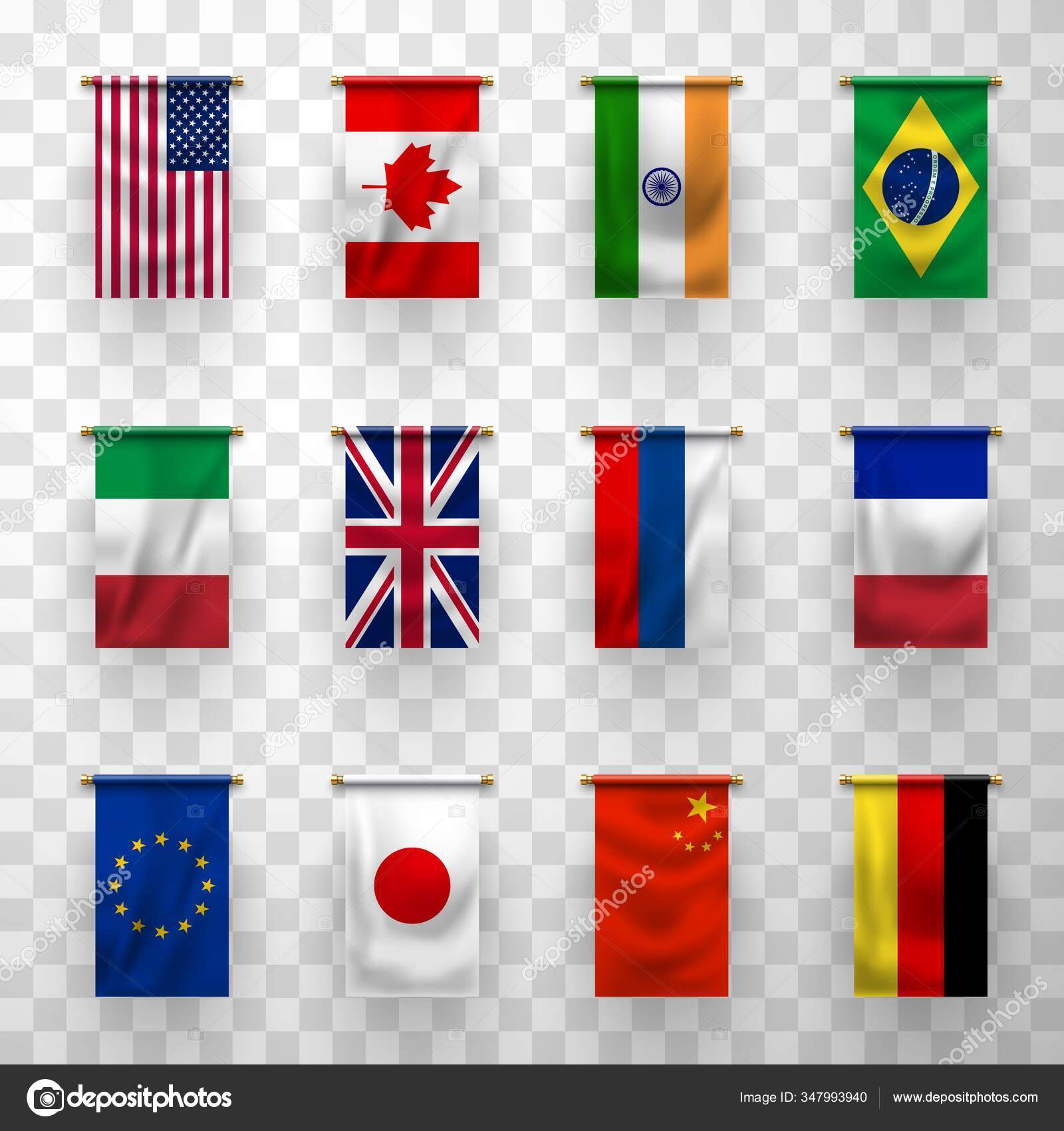 Vetores de Conjunto De Bandeiras Da América Do Sul Bandeiras Simples Em  Forma De Quadrado No Fundo Cinza e mais imagens de América do Norte - iStock