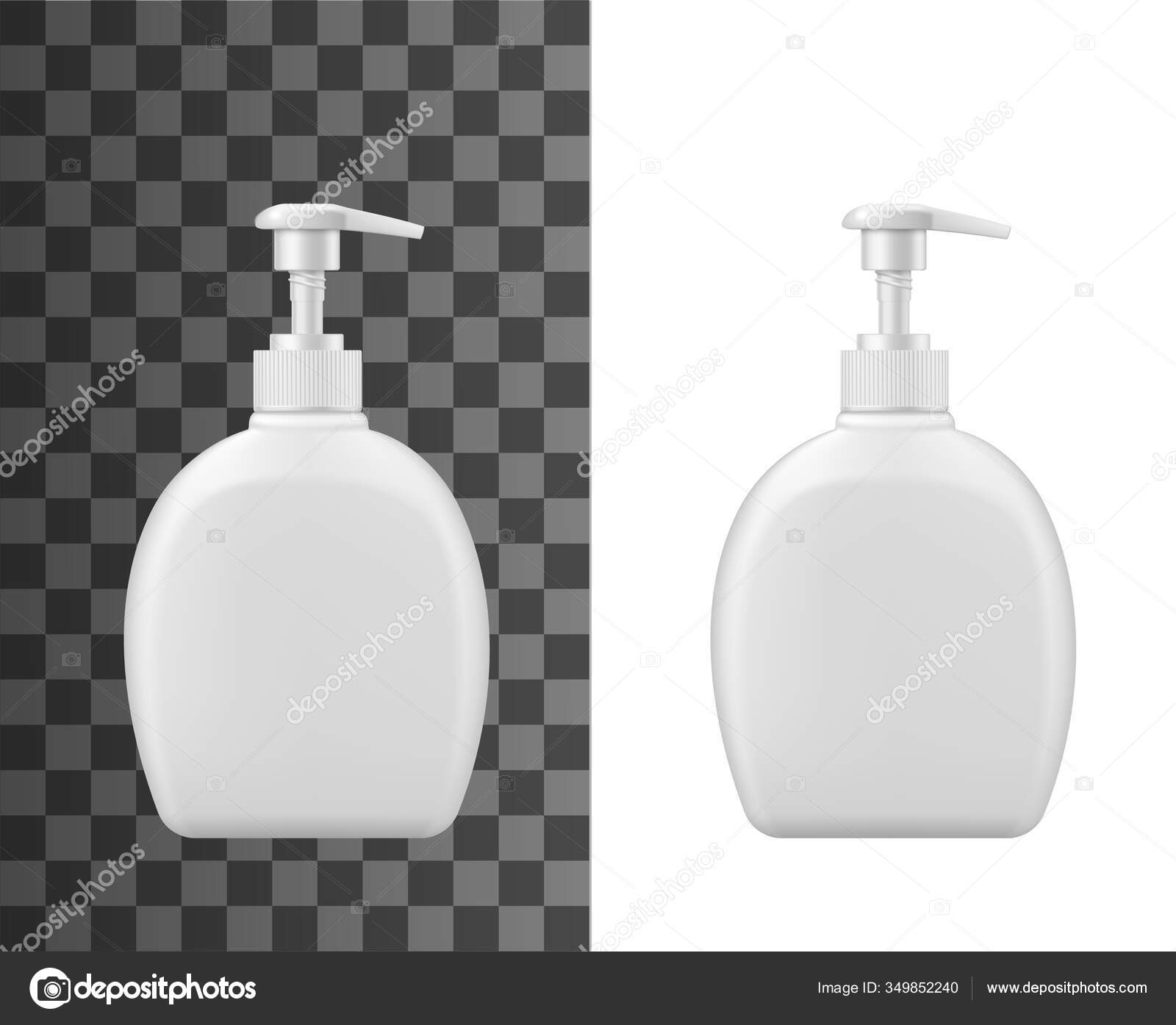 Download Liquid Soap Plastic Bottle Dispenser Pump Vector Isolated Realistic Mockup Vector Image By C Seamartini Vector Stock 349852240