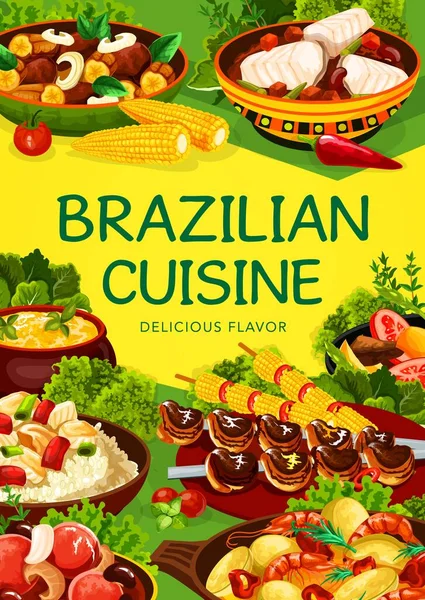 브라질 전통적 브라질 브라질 라스쿠 바칼하우 — 스톡 벡터
