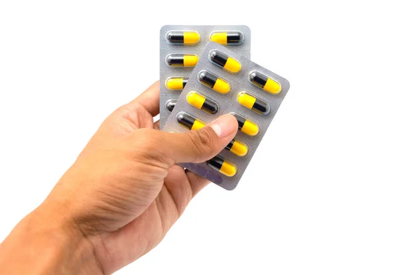 Tıp hap ya da kapsül elinde