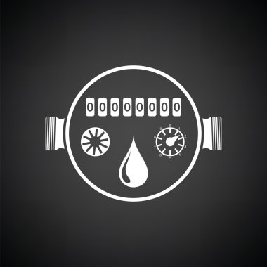 Water meter icon clipart