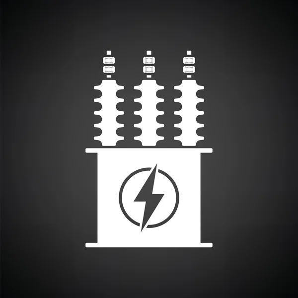 Elektrische transformator pictogram — Stockvector