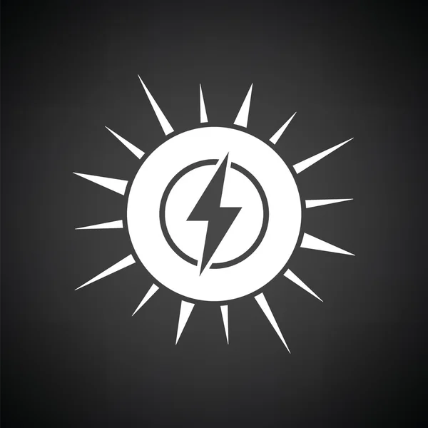 Icono de energía solar — Vector de stock