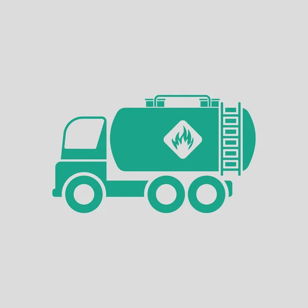 Petrol kamyonu simgesi — Stok Vektör