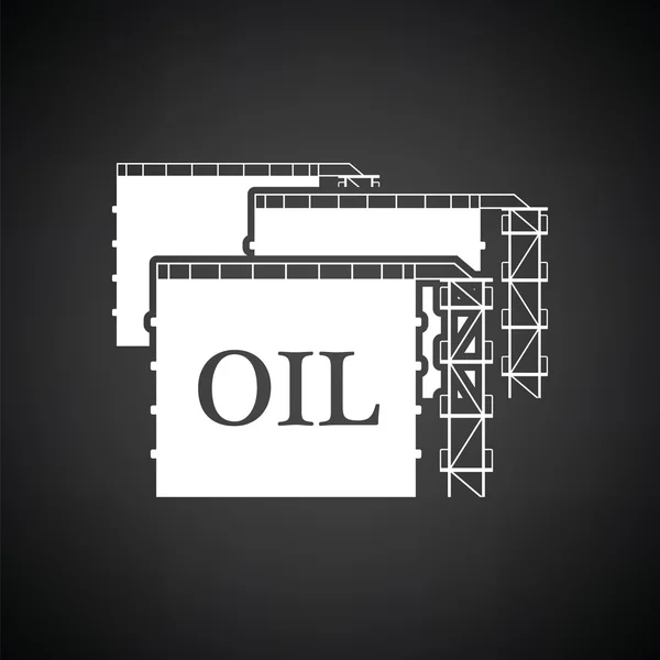 Oil tank storage icon — Stock Vector