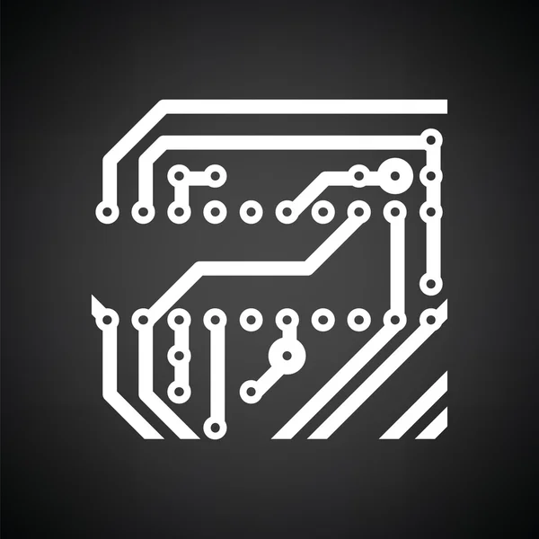 Circuit board icon — Stock Vector