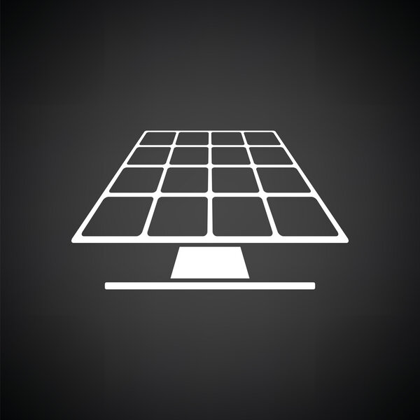 Solar energy panel icon