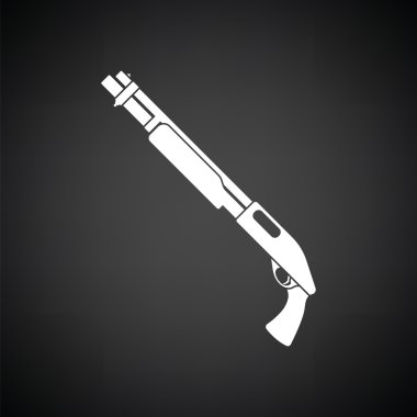 Pump-action shotgun icon clipart