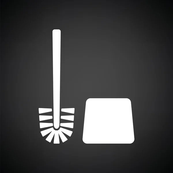 Toalett borste ikonen — Stock vektor